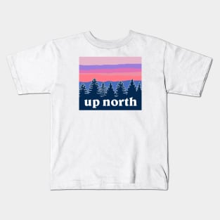Blush Sunset Up North Kids T-Shirt